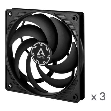 3 X Ventilator za kućište Arctic P12 Slim PWM PST, 15 mm thick,12cm, 4 pin, black, ACFAN00275A - Img 4