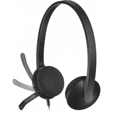 Logitech H340 USB PC Headset with Noise-Cancelling Mic, 981-000475 - Img 4