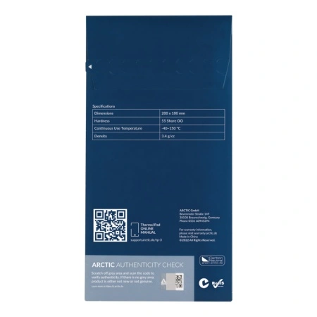 Termalna podloga Arctic Thermal Pad TP-3, 200x100mm 0.5mm - 2 Pack, ACTPD00058A - Img 2