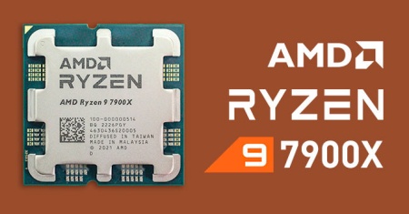 CPU AMD Ryzen 9 7900X, 4.7GHz (5.6GHz), 12C/24T, 76MB, 5nm, 170W, Radeon™ Graphics, AM5 box - Img 2