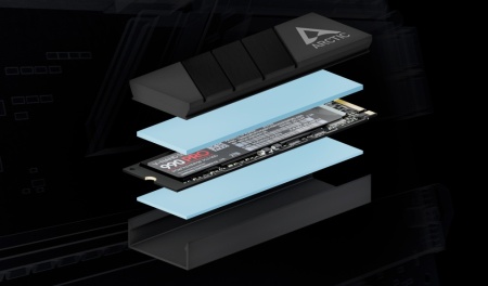 SSD Cooler for M.2 Drives Arctic M2 Pro (Black), ACOTH00001A - Img 2