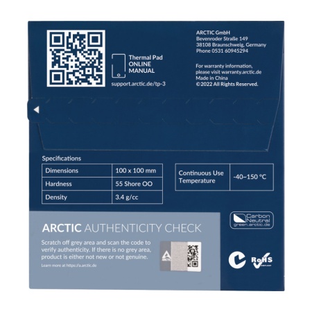 Termalna podloga Arctic Thermal Pad TP-3, 100x100mm 0.5mm, ACTPD00052A - Img 2