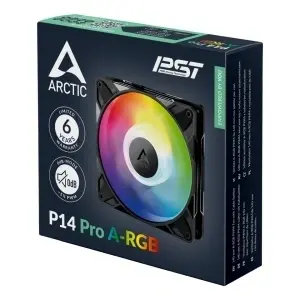Arctic P14 Pro A-RGB, 140 mm A-RGB PWM Fan with Cable Splitter, ACFAN00315A