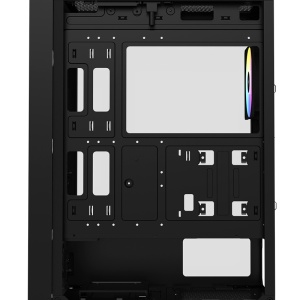 Kuciste Raidmax Vector 216, 4 x RGB fan, glass window, V216TBF, Black - Img 4