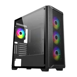 Kućište FSP CMT591A, 4x120mm ARGB fan, front mesh, black