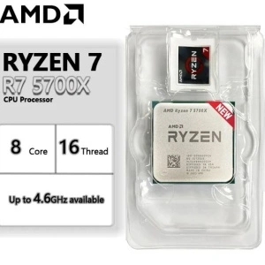 CPU AMD Ryzen 7 5700X, 3.4 GHz (4.6 GHz), 8 Cores/16 Threads, 32MB L3 Cache, 7nm, 65W, Socket AM4, tray