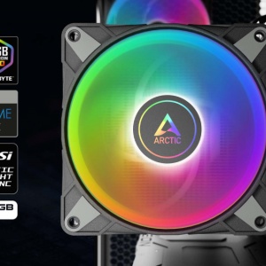 CPU Hladnjak Arctic Freezer 36 A-RGB (Black), ACFRE00124A, DUO FAN, 4 heatpipe, AM5, LGA1700 - Img 2