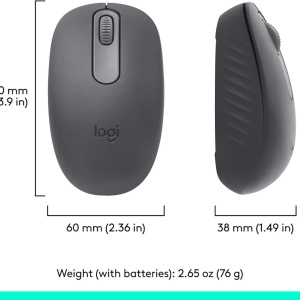 Miš Logitech M196, Bluetooth, 1xAA baterija, graphite (910-007459) - bez USB receivera - Img 2