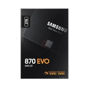SSD 2TB SAMSUNG 870 EVO (MZ-77E2T0BW), 2.5", 7mm, SATA 3, 560/530 MB/s