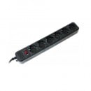 SURGE PROTECTOR GAMEBIRD SPG6-B-10, 6 uticnica, dužina kabla 3 m, black