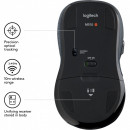 Miš LOGITECH M510 Control Plus, wireless, 1000dpi, Unifying USB Receiver, crni (910-001826)