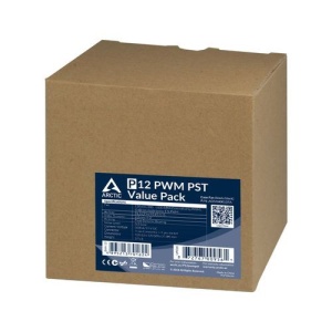 Ventilator za kućište 5 X Arctic P12 PWM PST Value Pack (black/black), 12cm, 4 pin, ACFAN00137A - Img 2