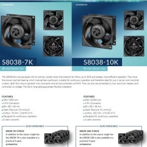 Ventilator za servere Arctic S8038-10K, 80 mm Server Fan, 500—10000 rpm, ACFAN00279A - Img 8