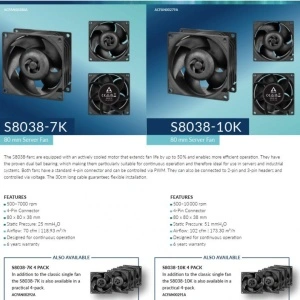 Ventilator za servere Arctic S8038-10K, 80 mm Server Fan, 500—10000 rpm, ACFAN00279A - Img 8
