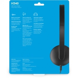 Logitech H340 USB PC Headset with Noise-Cancelling Mic, 981-000475 - Img 2
