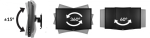 Zidni nosač za monitor ARCTIC W1A, ORAEQ-MA005-GB - Img 4
