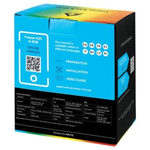 CPU Hladnjak Arctic Freezer A35 A-RGB, 4 heatpipe 150W TDP, ACFRE00115A, AM4 - Img 4