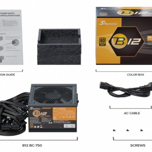 Napajanje 750W Seasonic B12-BC-750, 80 Plus Bronze - Img 3