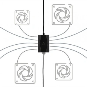 Arctic Case Fan Hub - 10 Port PWM Fan Hub with SATA Power, ACFAN00175A - Img 3