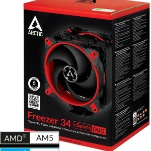CPU Hladnjak Arctic Freezer 34 eSport DUO, 4 heatpipe, 210W TDP, ACFRE00060A - Img 1