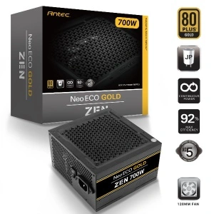 Napajanje 700W ANTEC NE700G ZEN, NEO ECO GOLD, 80+ Gold, 12cm silent fan, Active PFC, up to 92% efficient