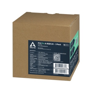 Ventilatori za kućište Arctic P12 Pro A-RGB LN - 3 Pack, 120 mm A-RGB PWM Fan with Cable Splitter, ACFAN00347A - Img 2