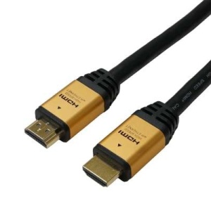 Kabl HDMI 2.0, 4K Gold, with ethernet, M/M, 15m, crni