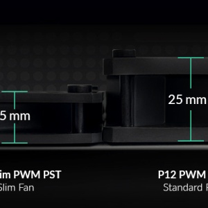 3 X Ventilator za kućište Arctic P12 Slim PWM PST, 15 mm thick,12cm, 4 pin, black, ACFAN00275A - Img 6