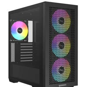 Kućište Raidmax Meshiah X605, Full Tower, 4 x 14cm ARGB fan, X605TBF, black