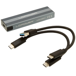 SSD Rack LC Power LC-M2-C-MULTI-3 for M.2 SSD (kabl USB Tip C - USB Tip C + kabl USB Tip A - USB Tip C) - Img 3