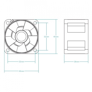 Ventilator za rack server Arctic S4028-6K 40 mm Server fan ACFAN00185A - Img 3