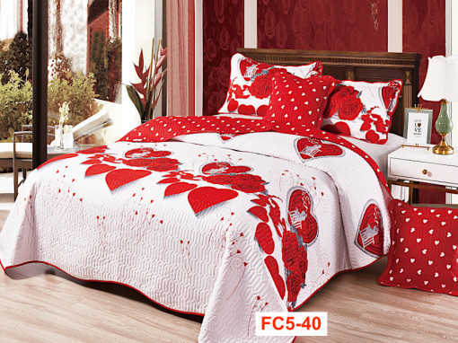 Cuverturi De Pat Din Finet Cu 4 Fete De Perna Cod FC5-40