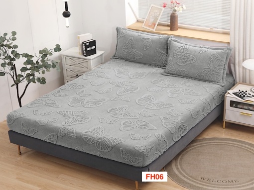 Huse De Pat Cocolino Cu Elastic Si 2 Fete De Perna FH06