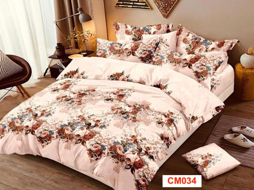 Lenjerie de pat din finet cu 6 piese CM034