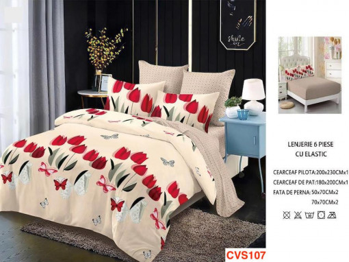 Lenjerii Cu Elastic Din Finet Cu 6 Piese Cod CVS107