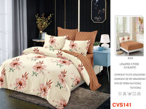 Lenjerii Cu Elastic Din Finet Cu 6 Piese Cod CVS141