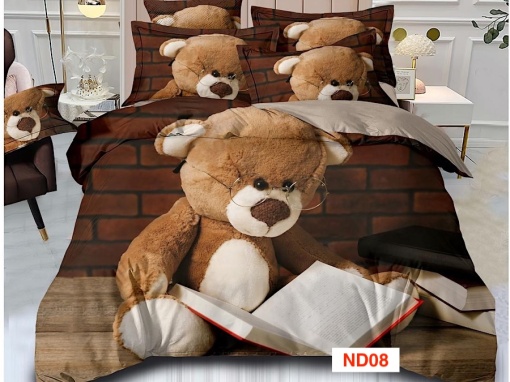 Lenjerii de pat cu imprimeu 5D, 6 piese, identice cu poza, cod ND08