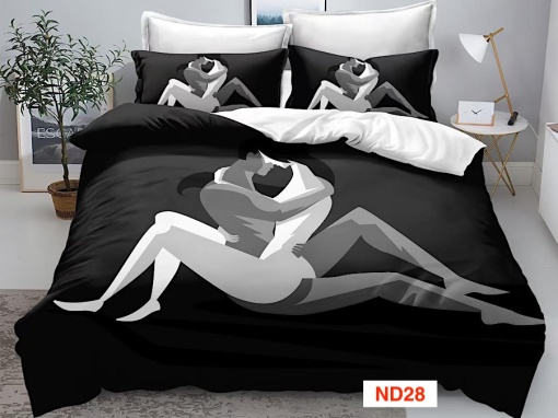 Lenjerii de pat cu imprimeu 5D, 6 piese, identice cu poza, cod ND28