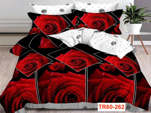 Lenjerii de pat din finet cu 6 piese Pucioasa TR60-262