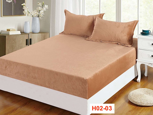 Huse Cu Elastic DeLuxe Din Frotir Si 2 Fete De Perna H02-03