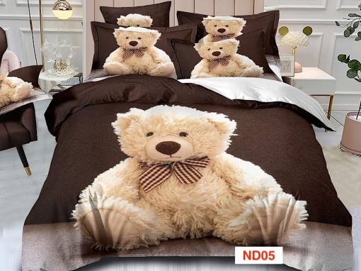 Lenjerii de pat cu imprimeu 5D, 6 piese, identice cu poza, cod ND05