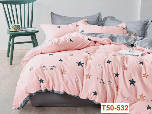 Lenjerii Din Bumbac Satinat Pucioasa Cu 4 Piese Cod T50-532