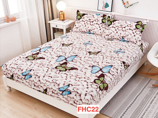 Huse De Pat Cocolino Cu Elastic Si 2 Fete De Perna FHC22