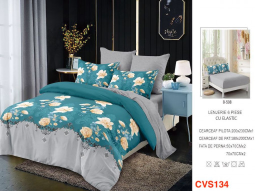 Lenjerii Cu Elastic Din Finet Cu 6 Piese Cod CVS134
