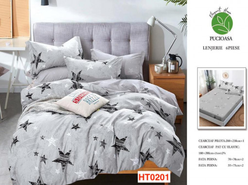 Lenjerii Cu Elastic Din Finet Cu 6 Piese Pucioasa Cod HT0201