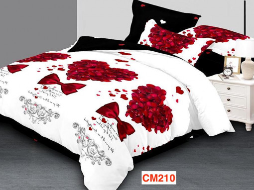 Lenjerii de pat din finet cu 6 piese Cod CM210