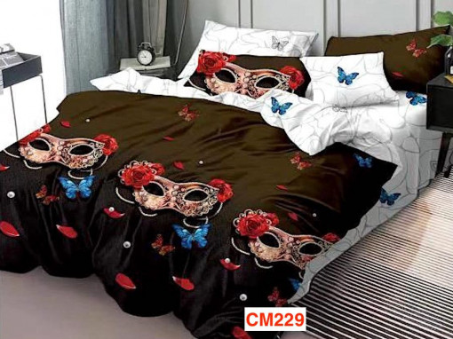 Lenjerii de pat din finet cu 6 piese Cod CM229