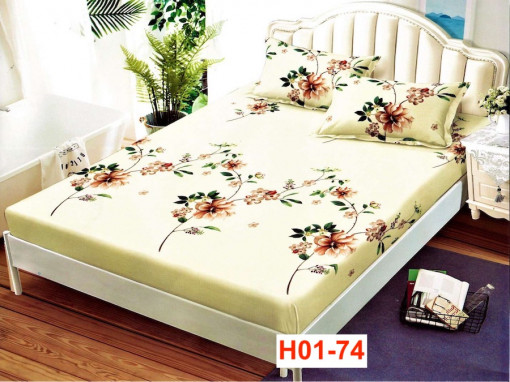Cearceaf Din Finet Cu Elastic Si 2 Fete De Perna H01-74