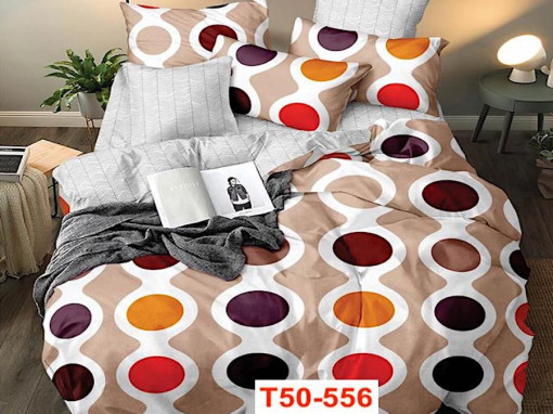 Lenjerii Din Bumbac Satinat Cu 4 Piese Pucioasa Cod T50-566