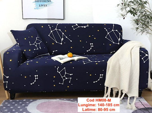 Huse Elastice Pt Canapele 140-185cm Marime M Cod HM08-M